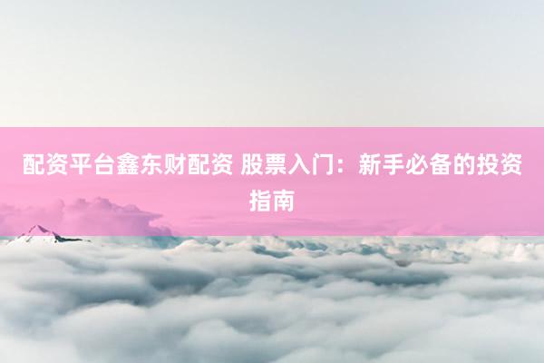 配资平台鑫东财配资 股票入门：新手必备的投资指南